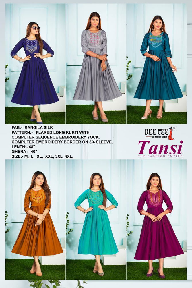 Tansi By Deecee Silk Designer Kurtis Wholesale Clothing Suppliers In India
